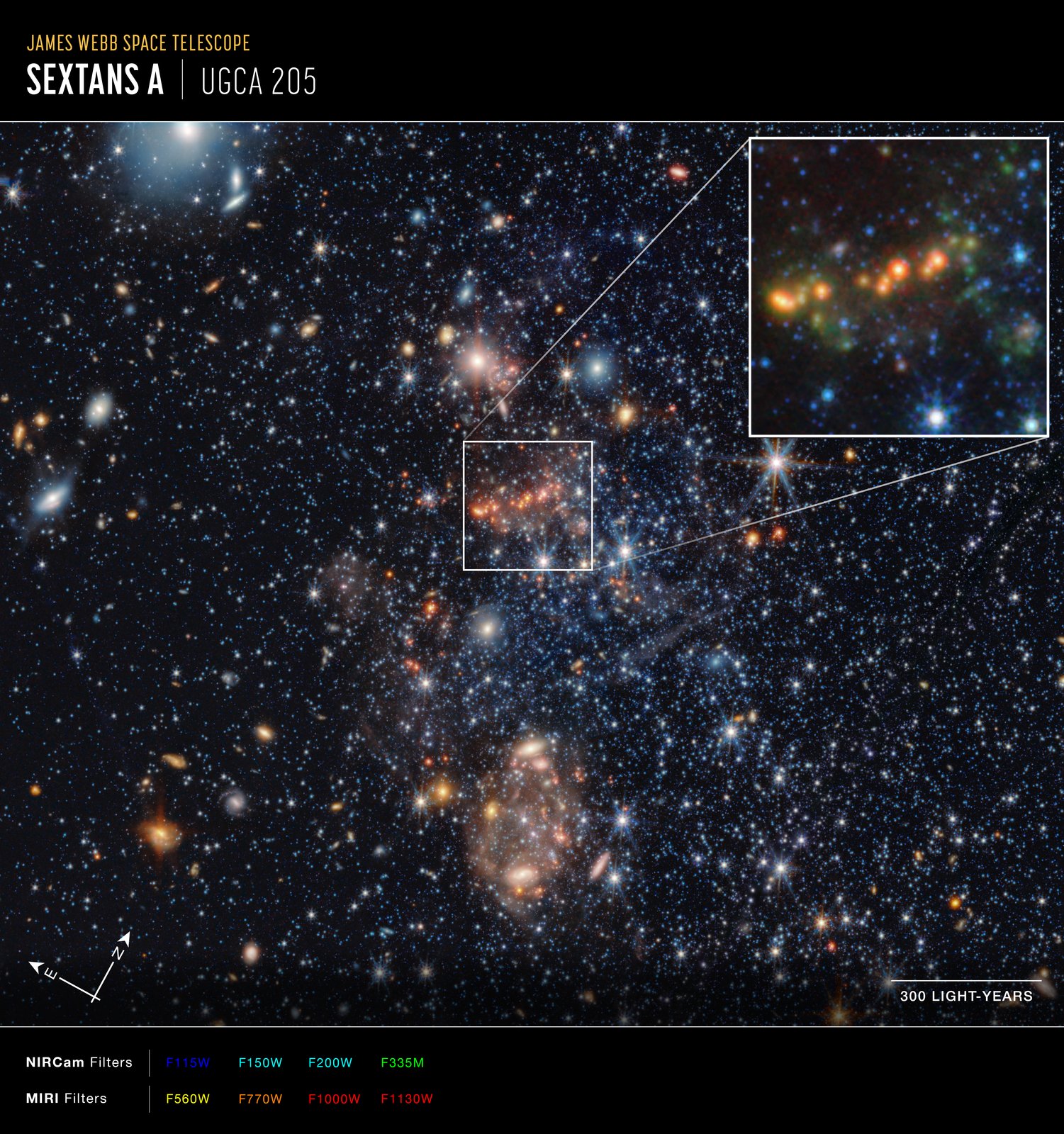 Sextans A Dwarf Galaxy